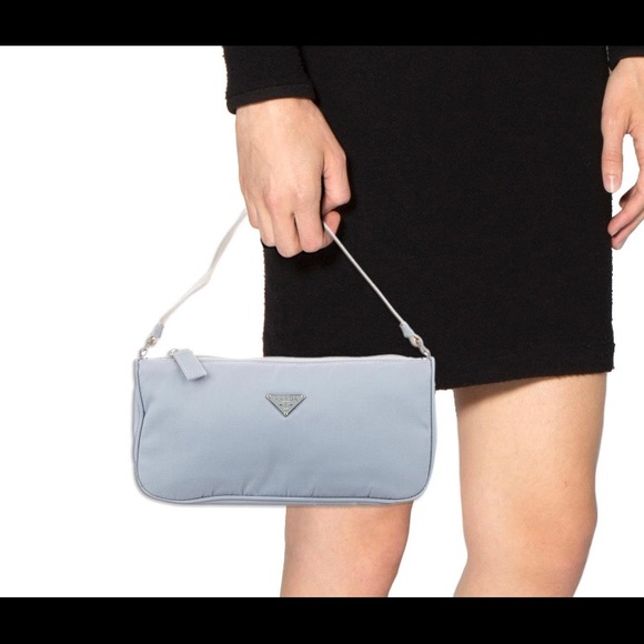 prada blue mini bag